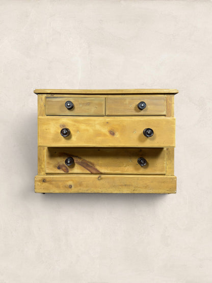 Victorian Pine Two Over Two Chest of Drawers With Plinth Base