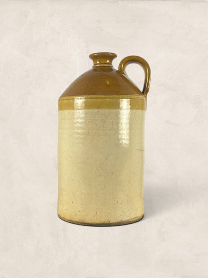 English Stoneware Spirit Flagon