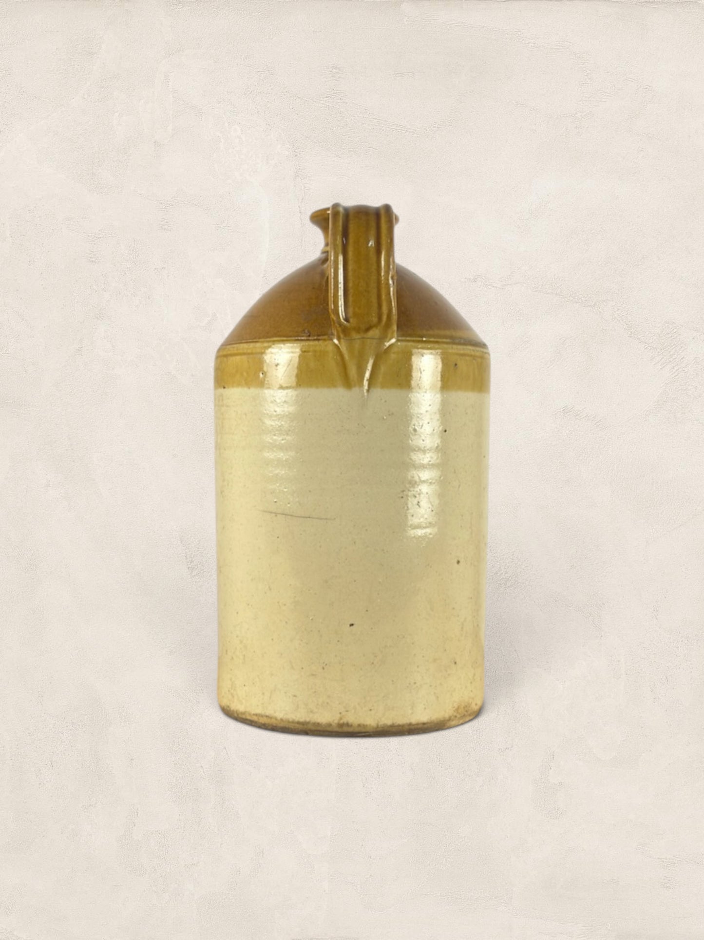 English Stoneware Spirit Flagon