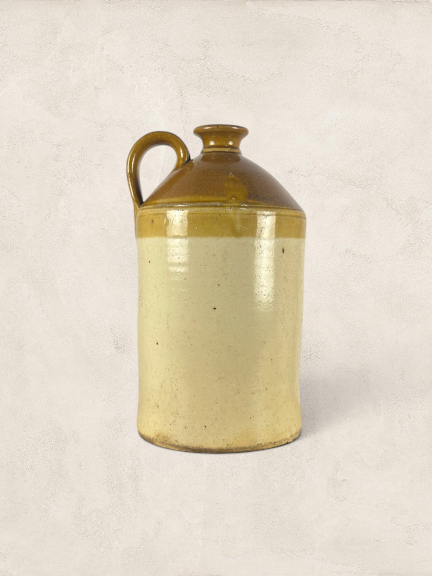 English Stoneware Spirit Flagon