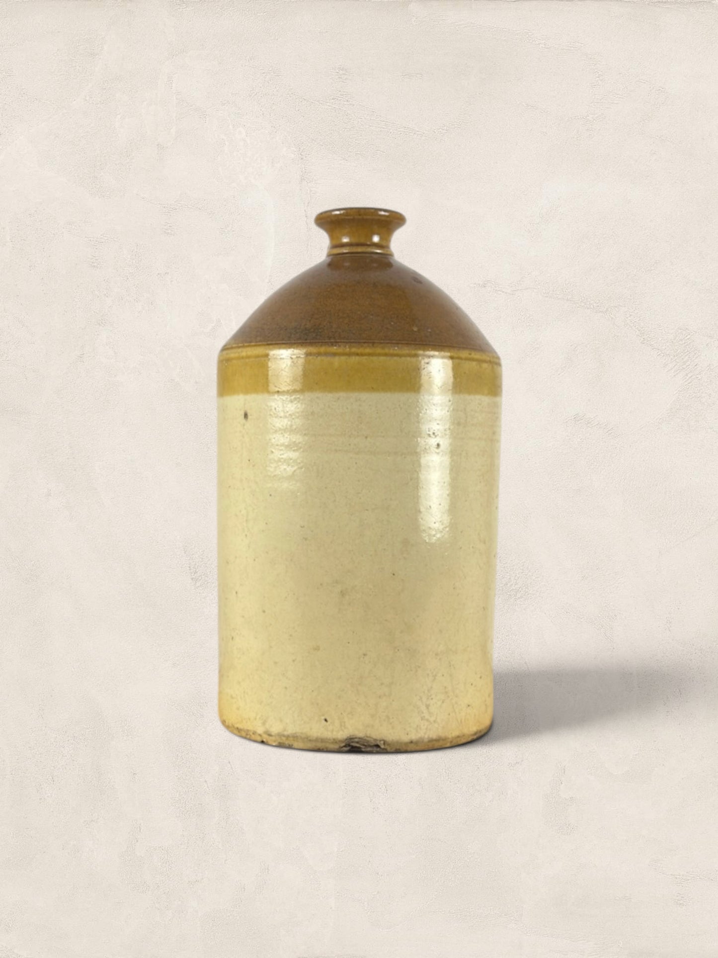 English Stoneware Spirit Flagon