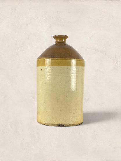 English Stoneware Spirit Flagon