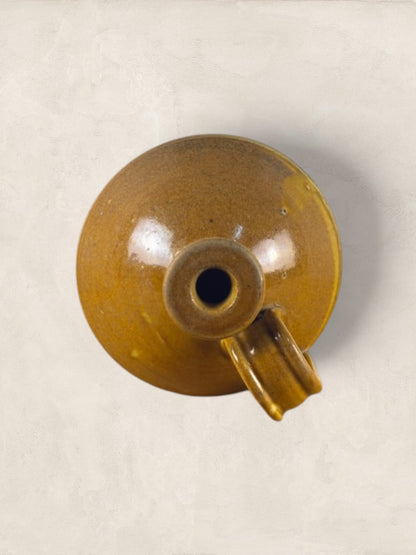 English Stoneware Spirit Flagon