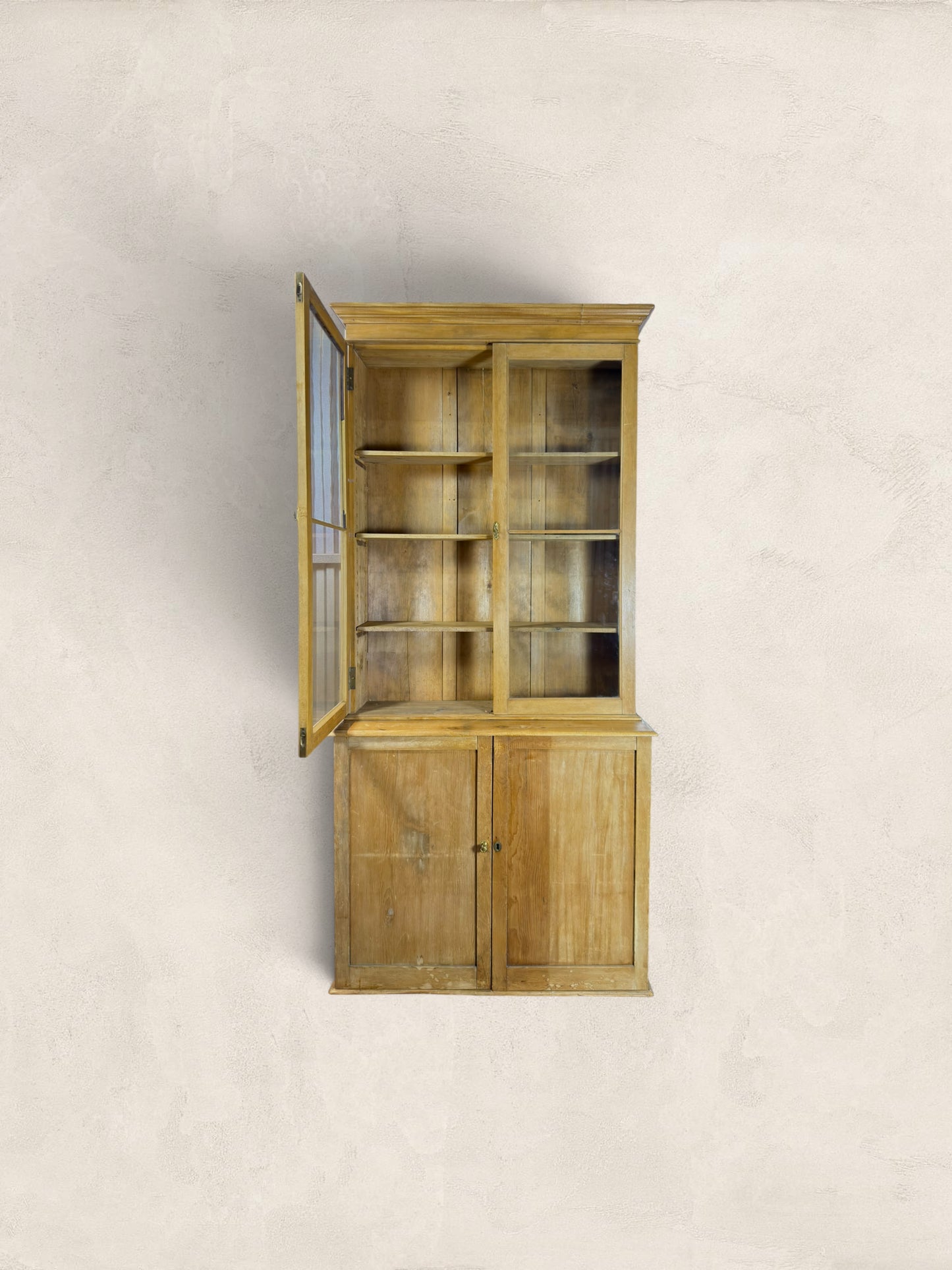 Victorian Pine Library Bookcase