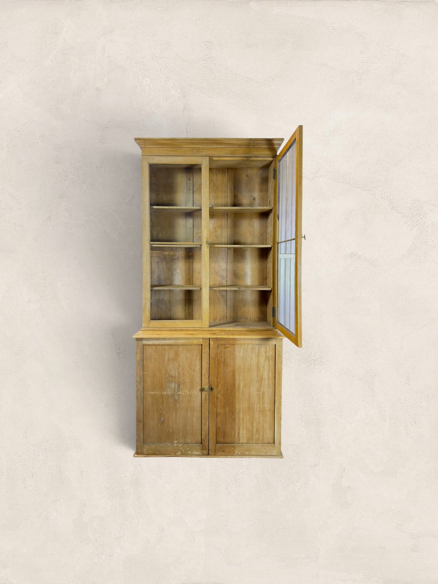 Victorian Pine Library Bookcase