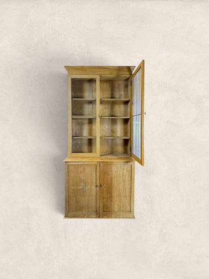 Victorian Pine Library Bookcase