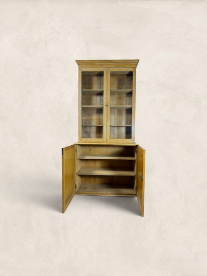Victorian Pine Library Bookcase