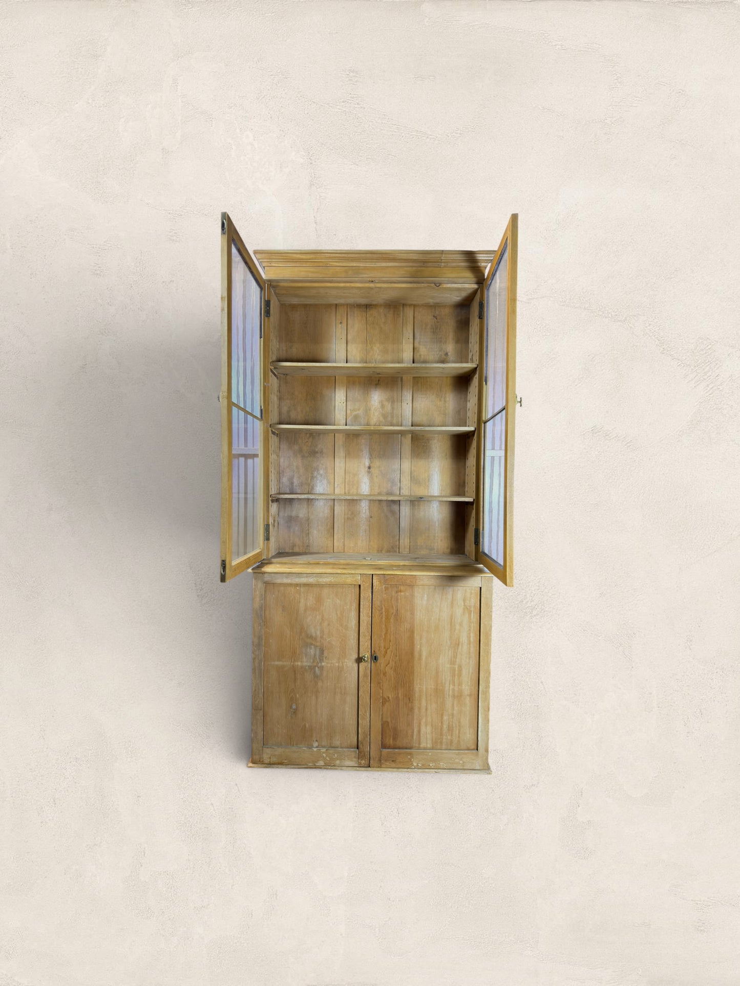 Victorian Pine Library Bookcase