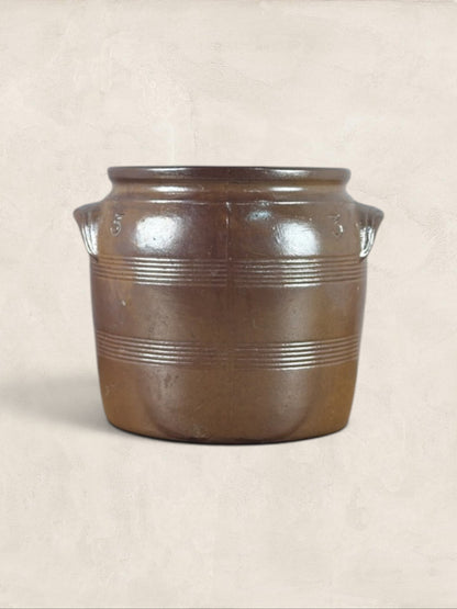 French Stoneware Confit Pot