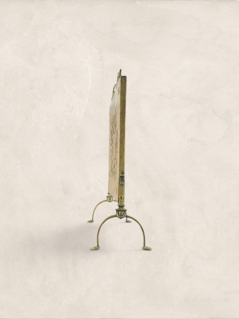 Art Deco Brass Fireplace Guard
