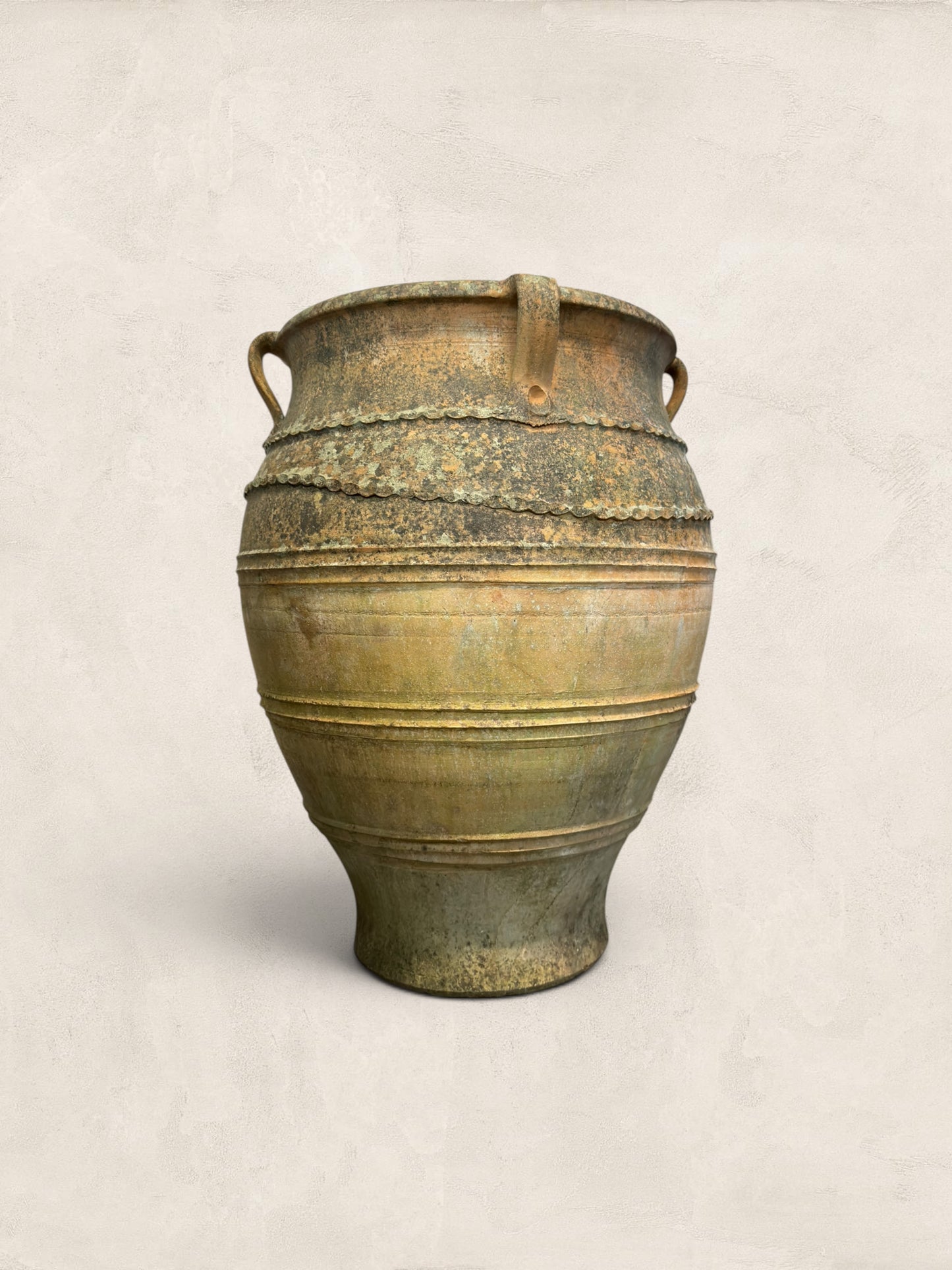 Large Mediterranean Terracotta Olive Jar