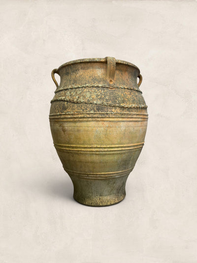 Large Mediterranean Terracotta Olive Jar