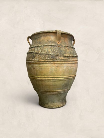 Large Mediterranean Terracotta Olive Jar