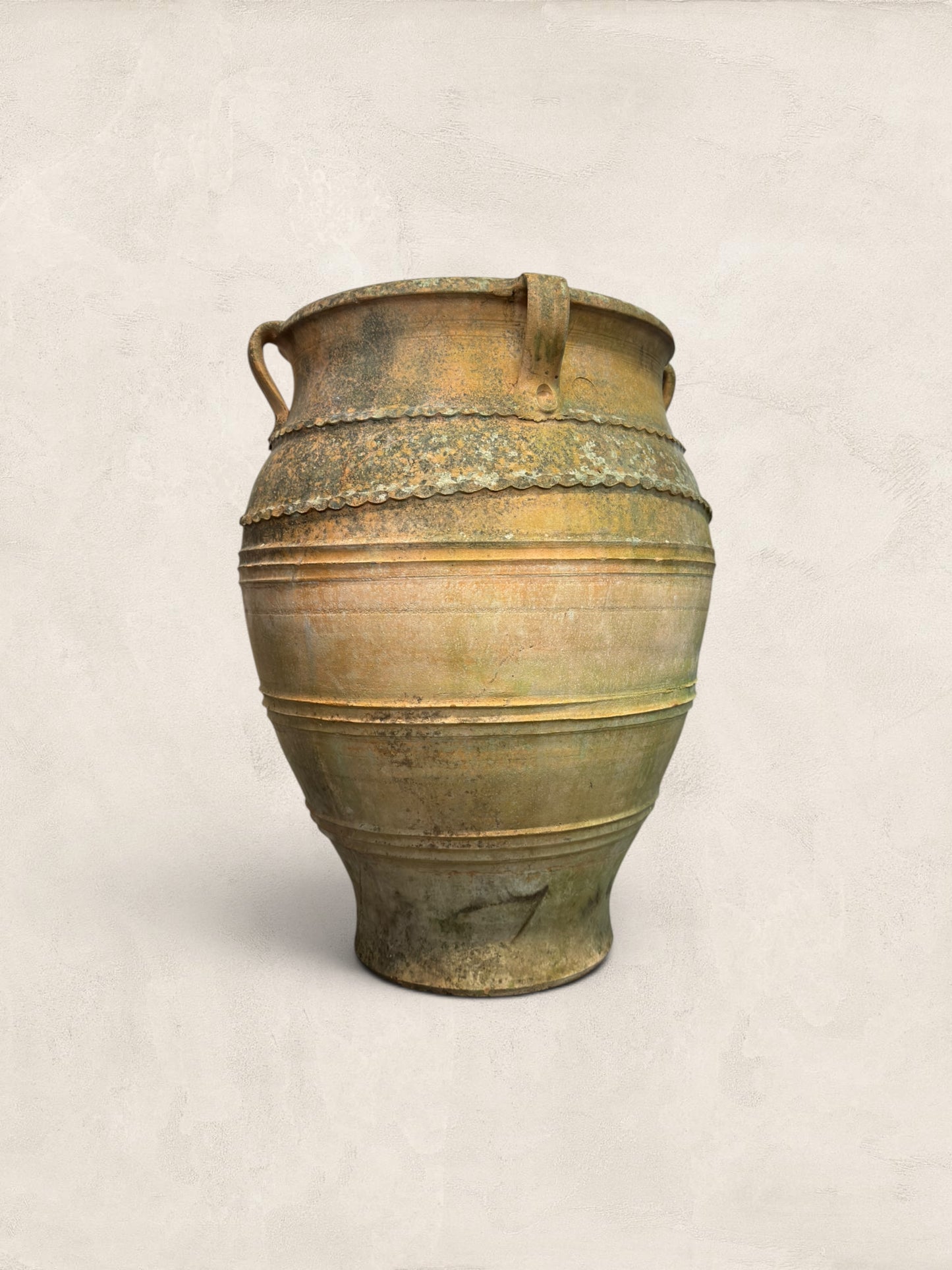 Large Mediterranean Terracotta Olive Jar