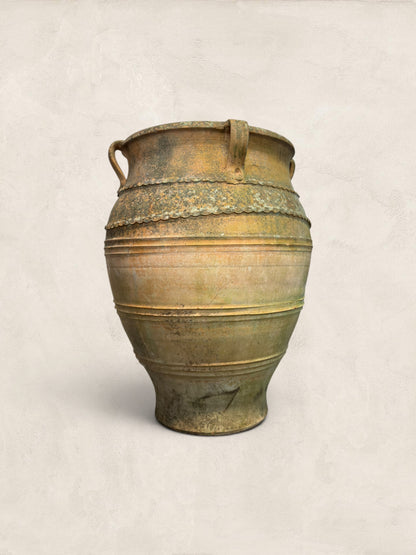 Large Mediterranean Terracotta Olive Jar