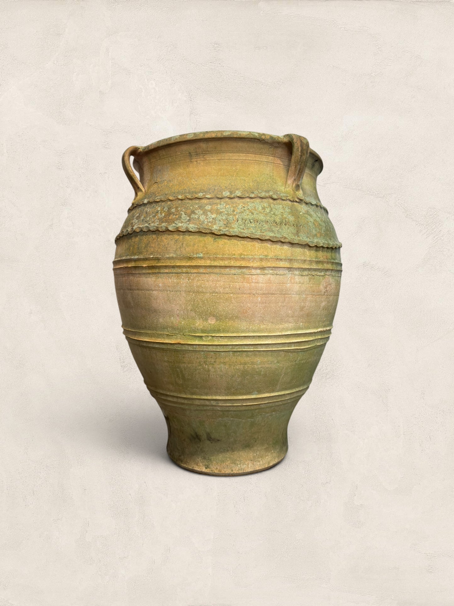 Large Mediterranean Terracotta Olive Jar