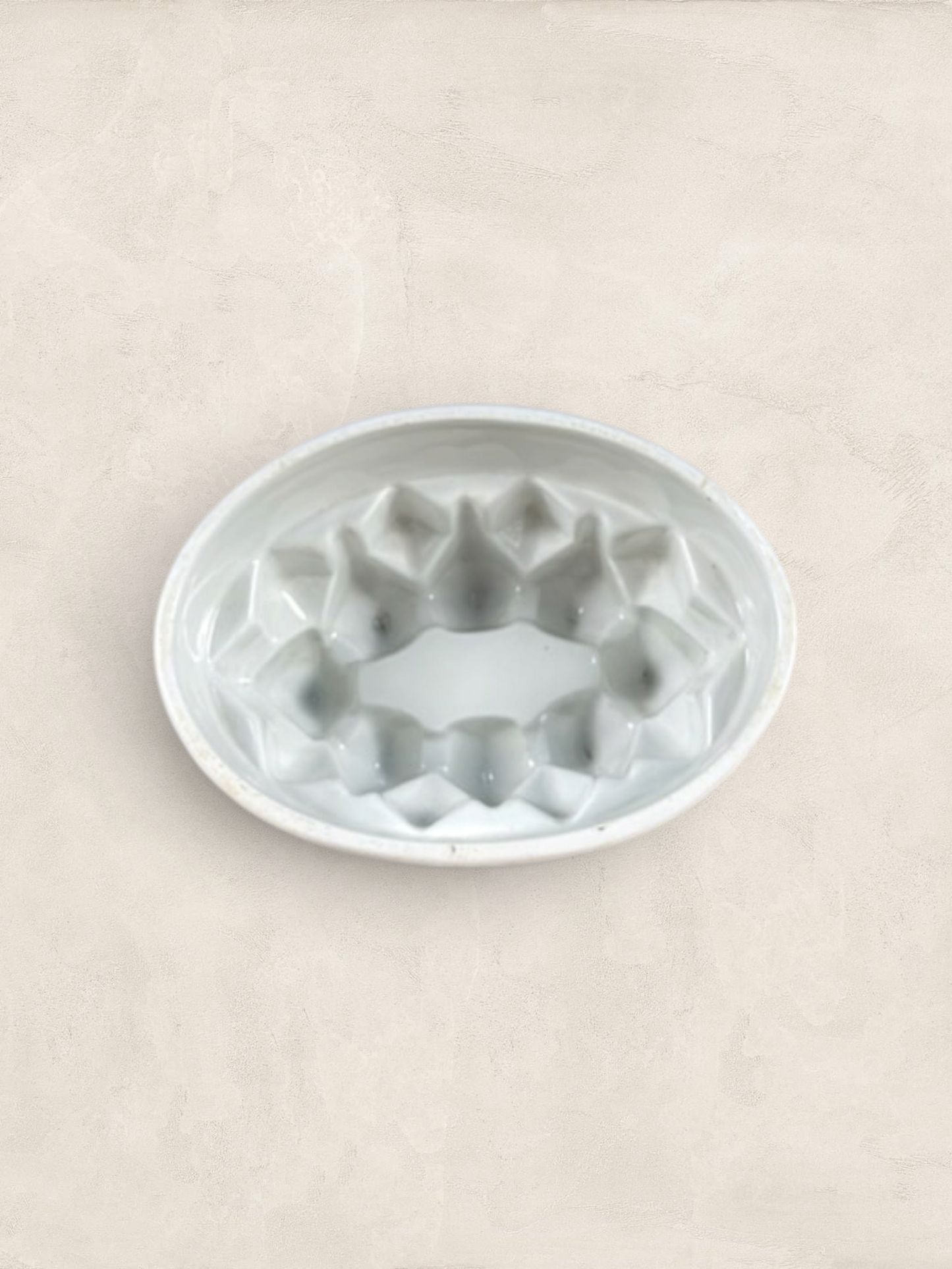English Ironstone Savoy Pattern Jelly Mould