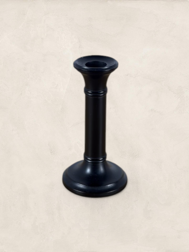 English Small Ebony Candlestick