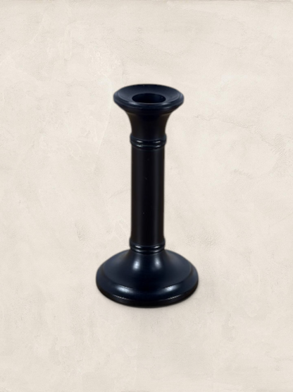 English Small Ebony Candlestick