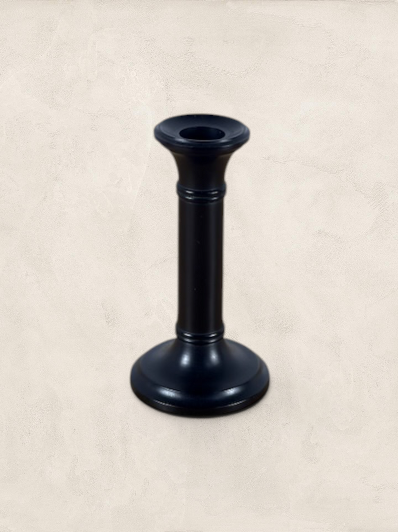 English Small Ebony Candlestick