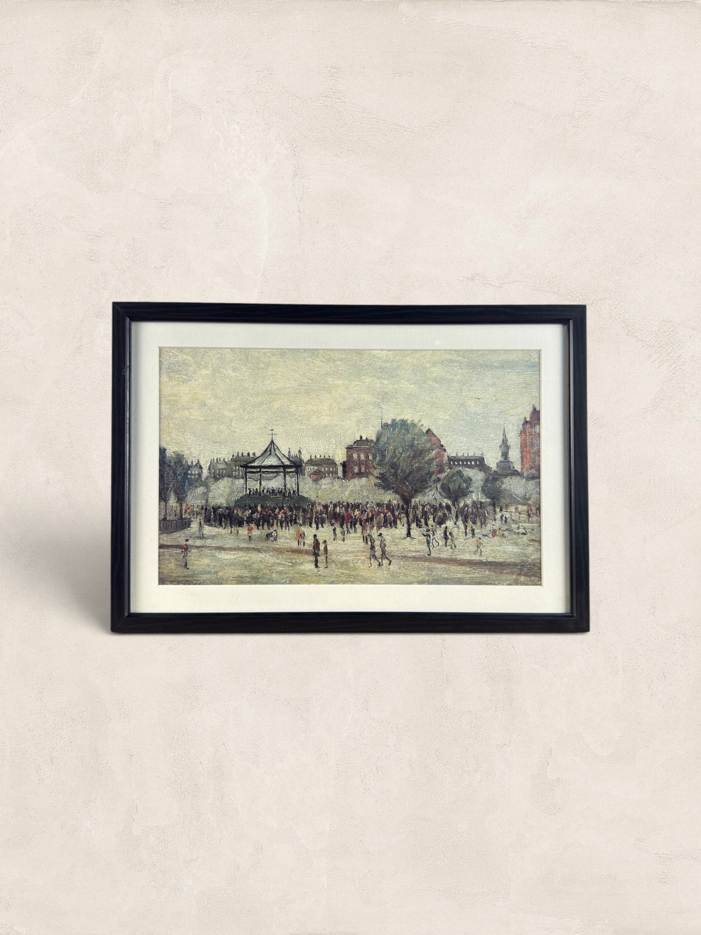 L.S. Lowry Print, 'Bandstand, Peel Park'