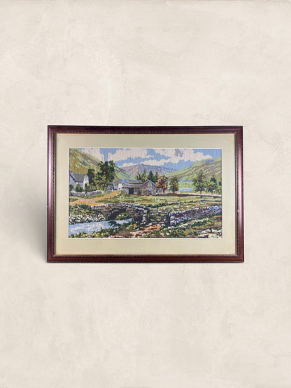 Framed Tapestry, 'Watendlath', Lake District