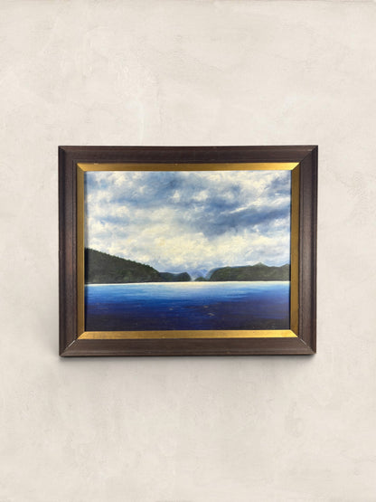 English Oil Painting of Derwent Water, Keswick, Signed