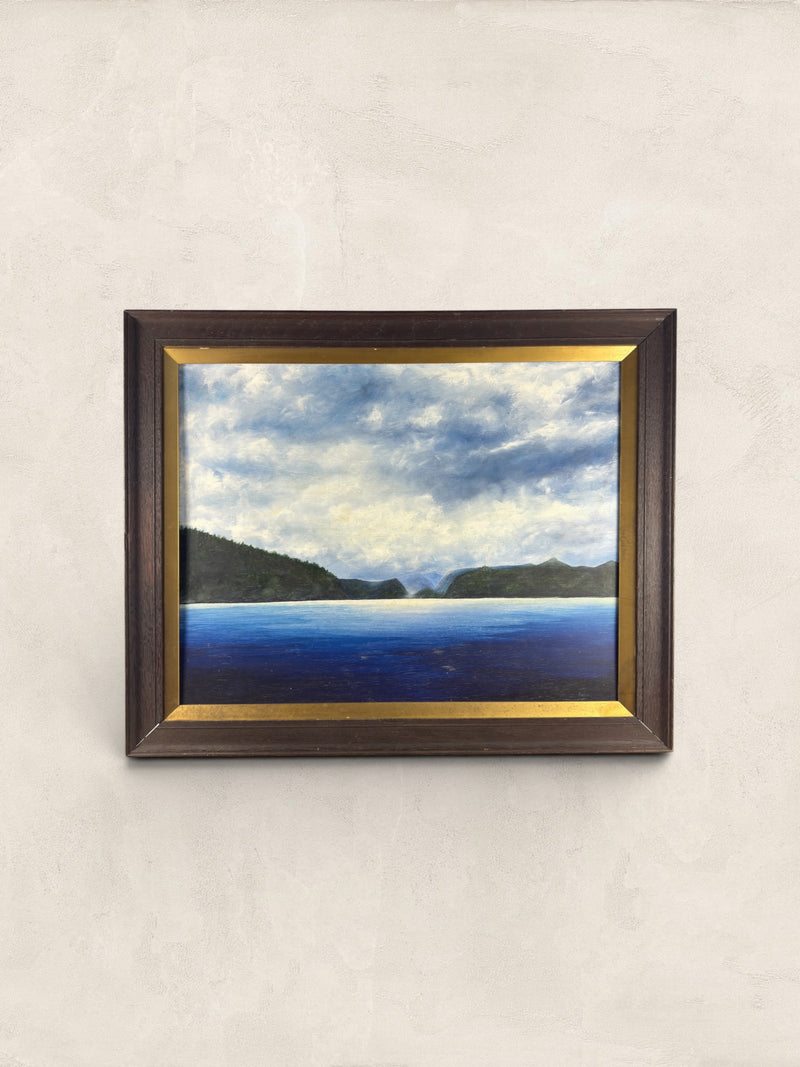 English Oil Painting of Derwent Water, Keswick, Signed