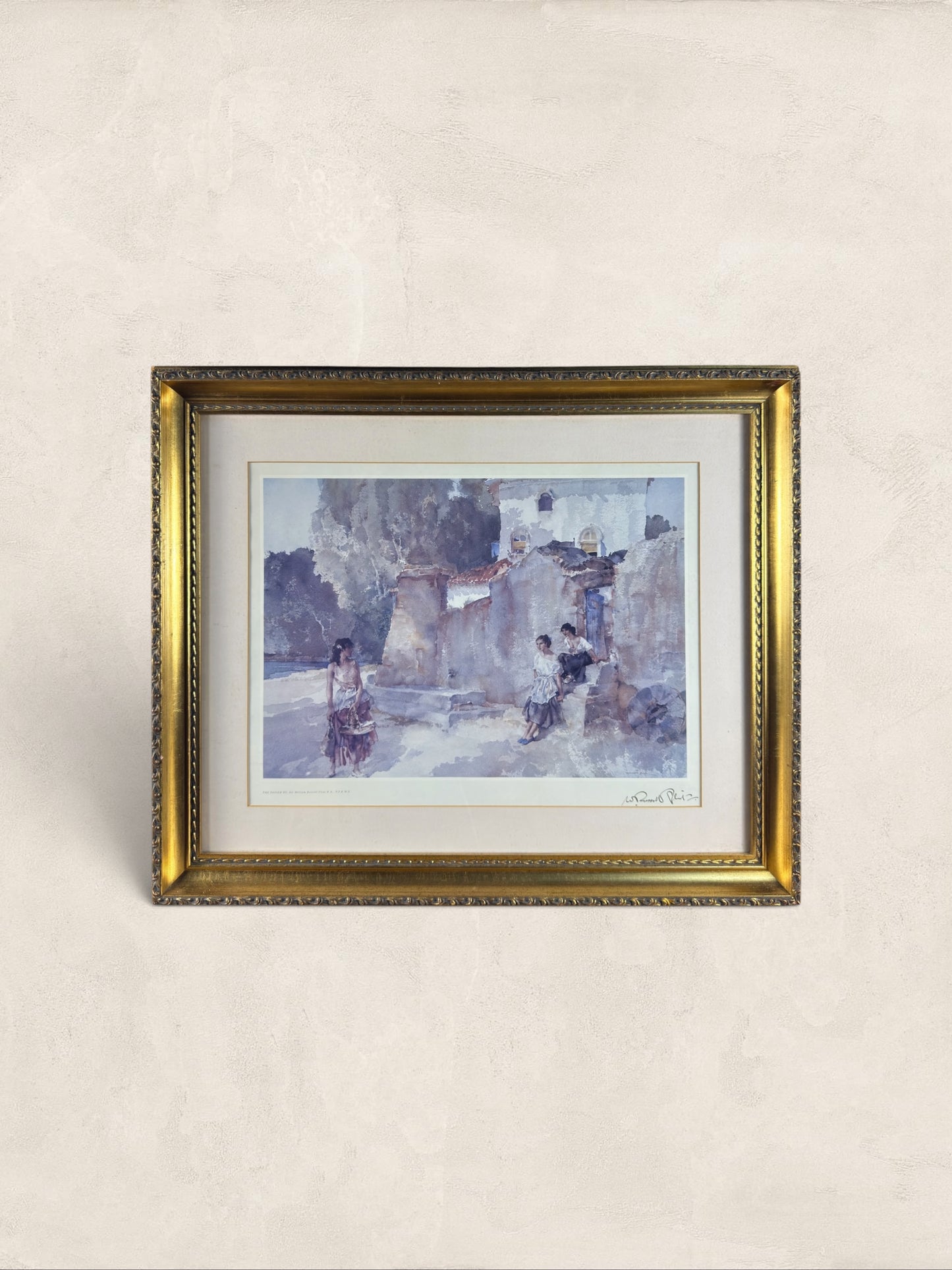 English Print 'The Passer By' by Russell Flint