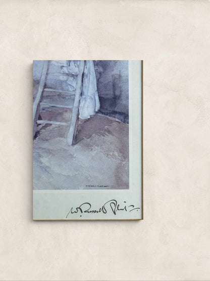 English Russell Flint Print: 'A Scrap of Newspaper'