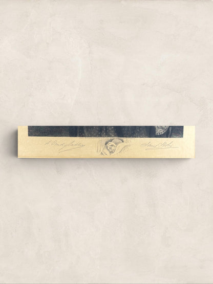 Framed Mezzotint Etching, 'The Night Cap'