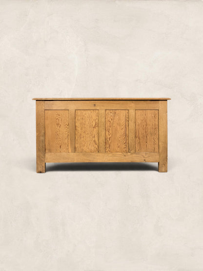 Carved English Oak Blanket Chest