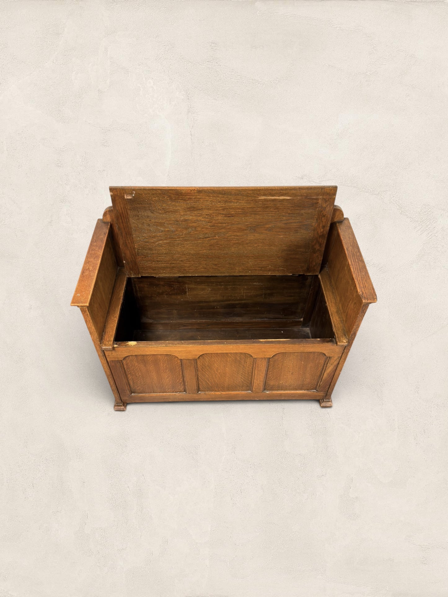 Antique English Oak Monks Bench