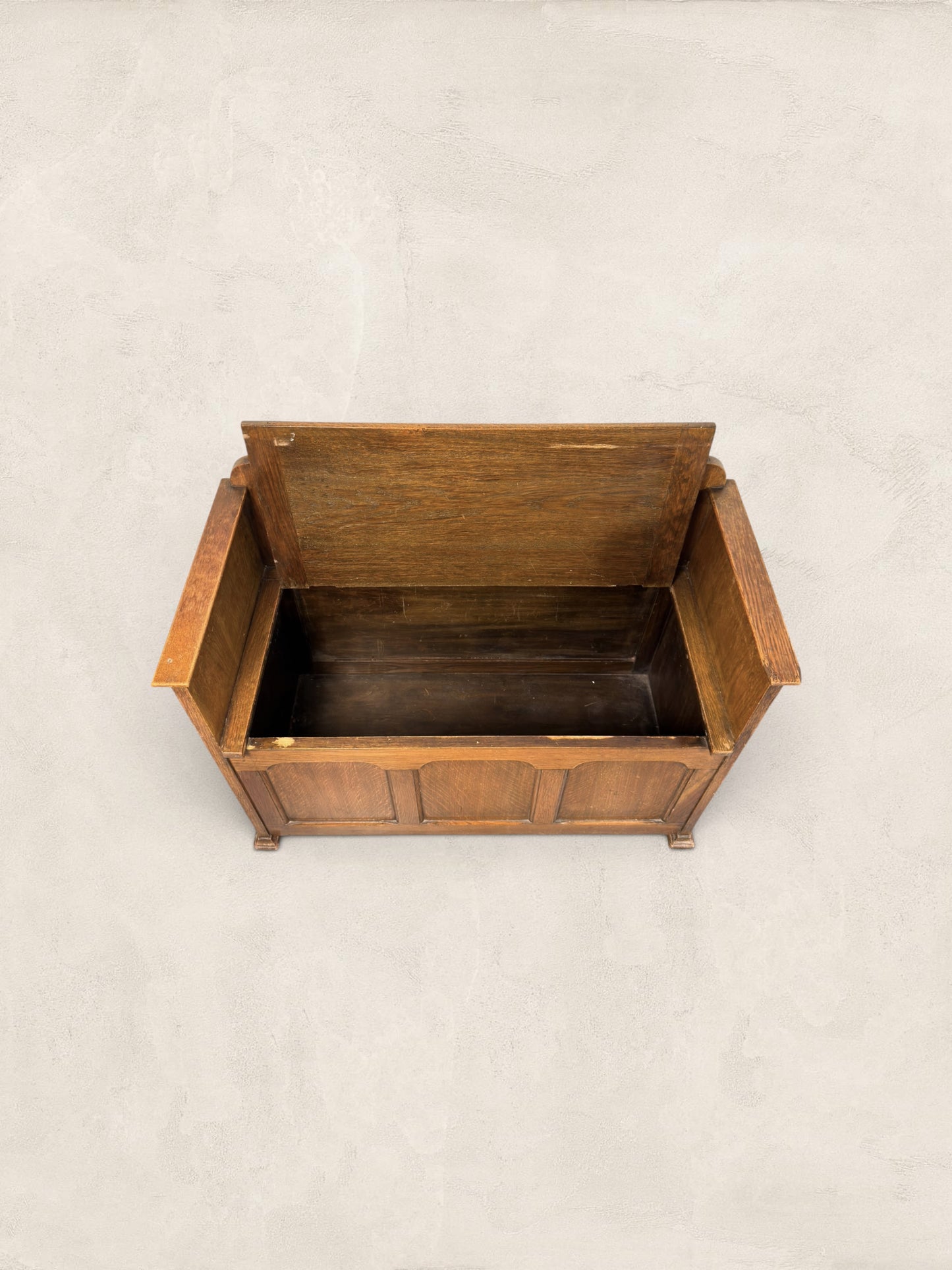 Antique English Oak Monks Bench