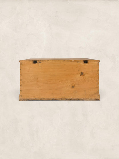 Antique Pine Blanket Box Circa 1890