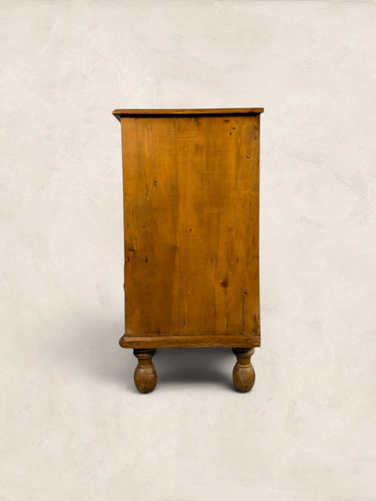 Victorian English Pine 2 Over 2 Chest of Drawers
