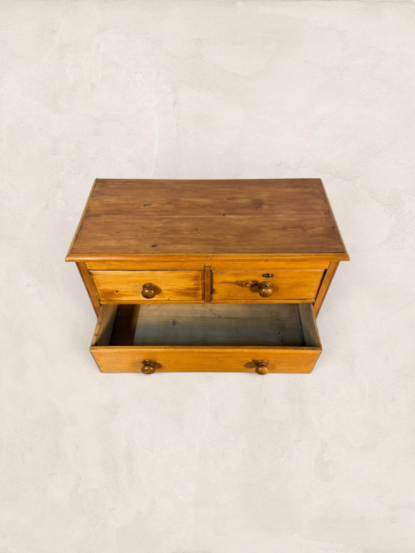 Victorian English Pine 2 Over 2 Chest of Drawers