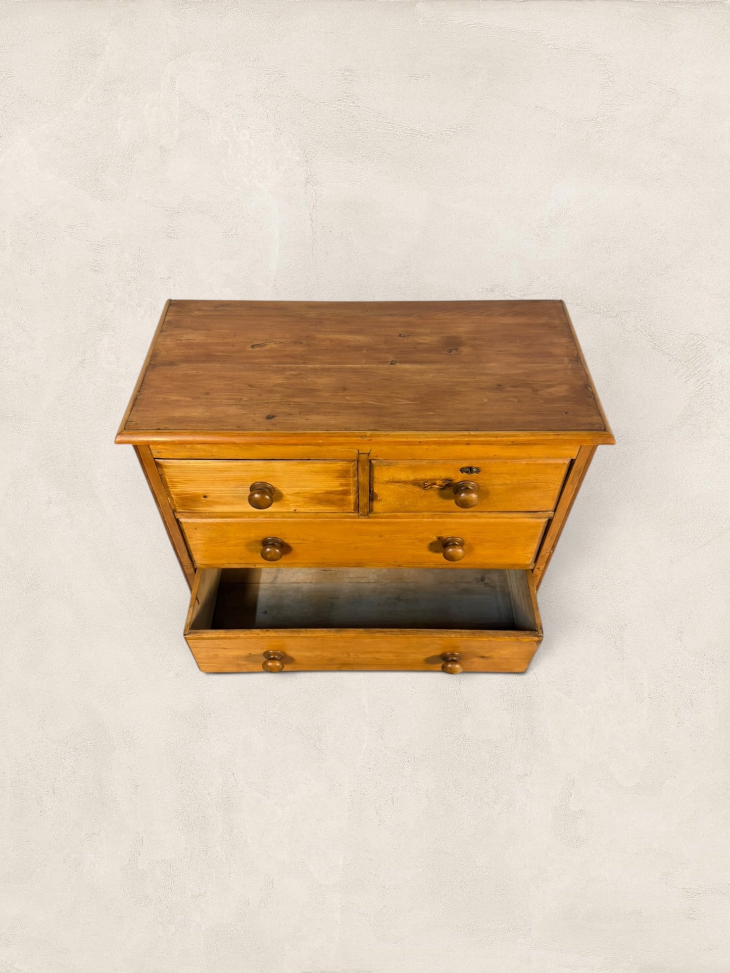 Victorian English Pine 2 Over 2 Chest of Drawers