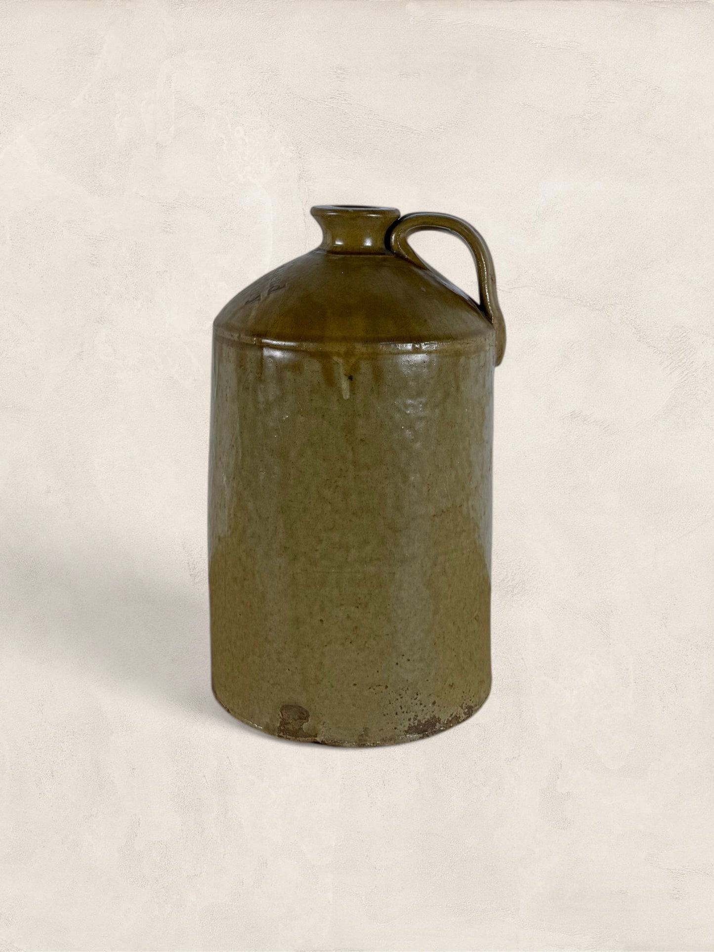 English Weatherhead Salt-Glazed Stoneware Flagon