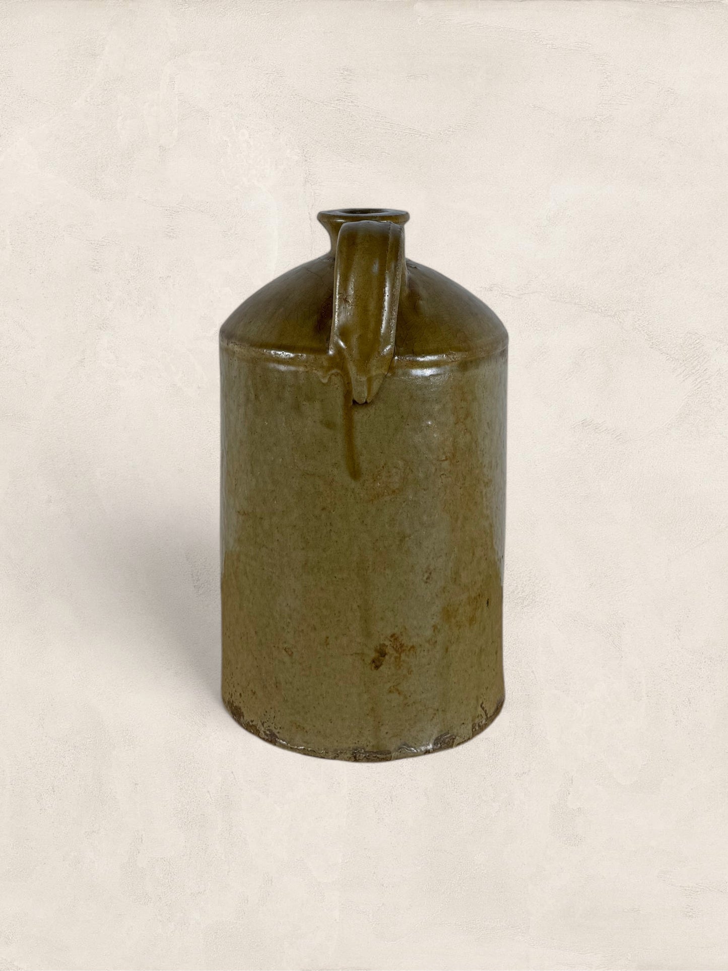 English Weatherhead Salt-Glazed Stoneware Flagon