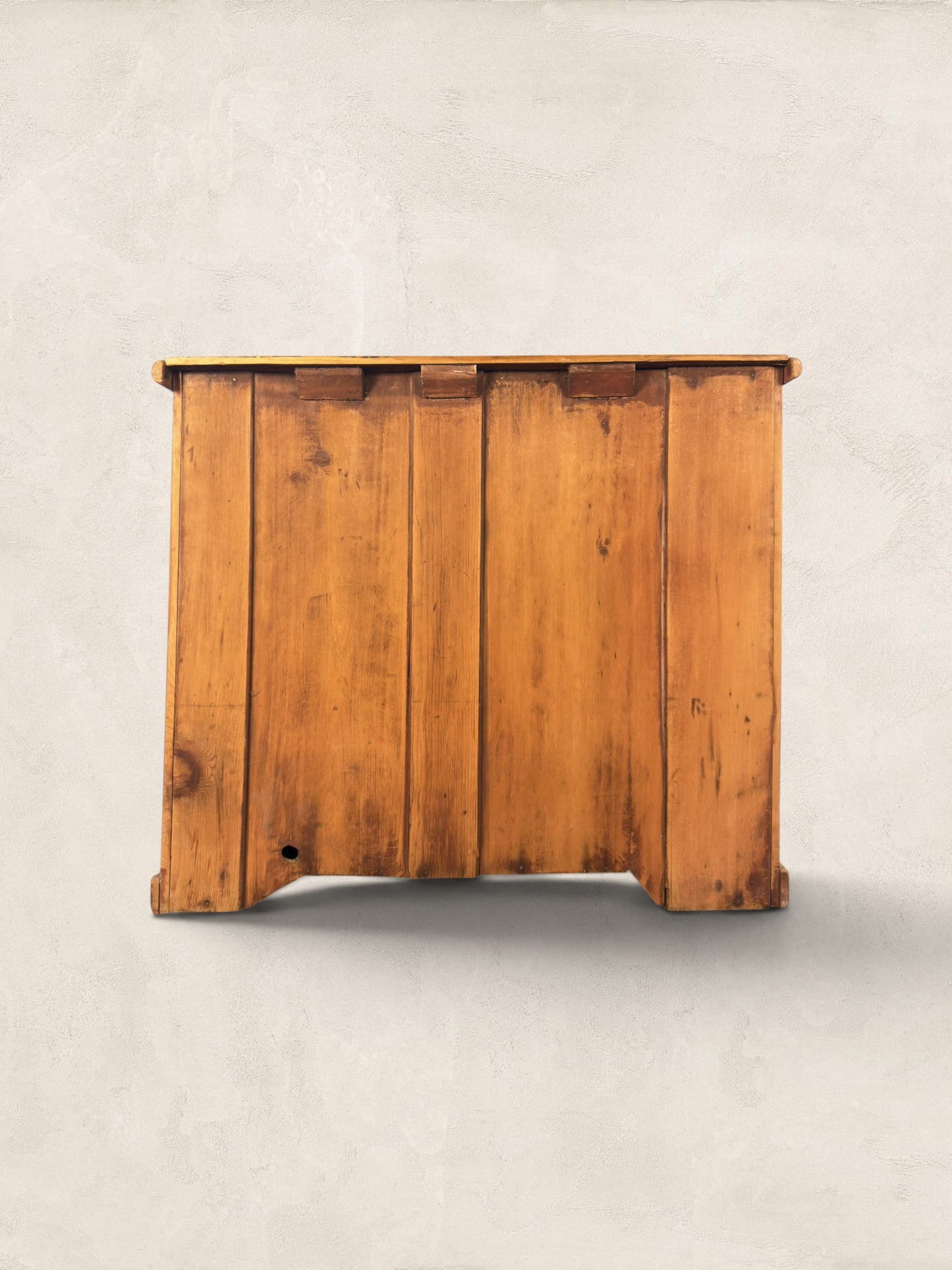 Victorian Pine Chest of Drawers - Brass Bat Wing Handles