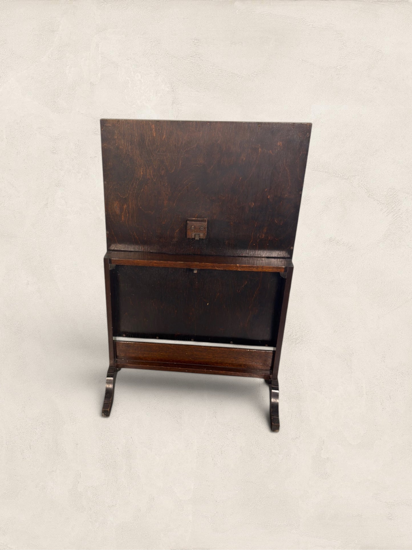 English Oak Metamorphic Tapestry Fireguard and Occasional Table