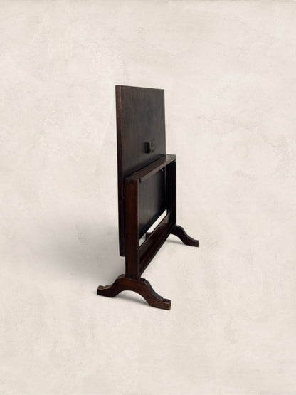 English Oak Metamorphic Tapestry Fireguard and Occasional Table