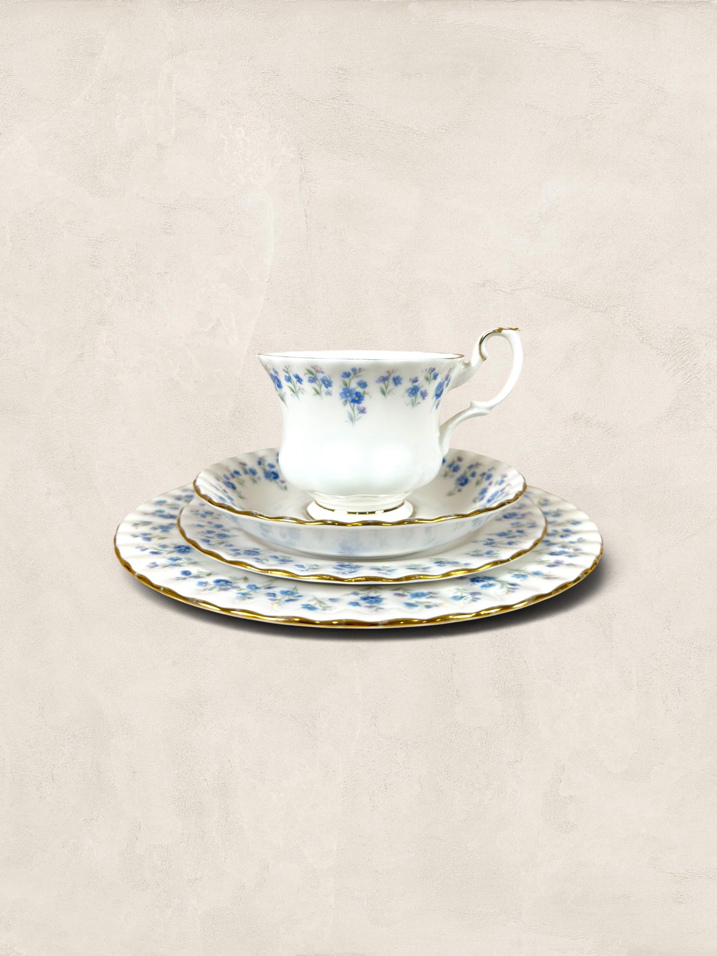 Royal Albert Memory Lane Bone China Quartet - Set of Four