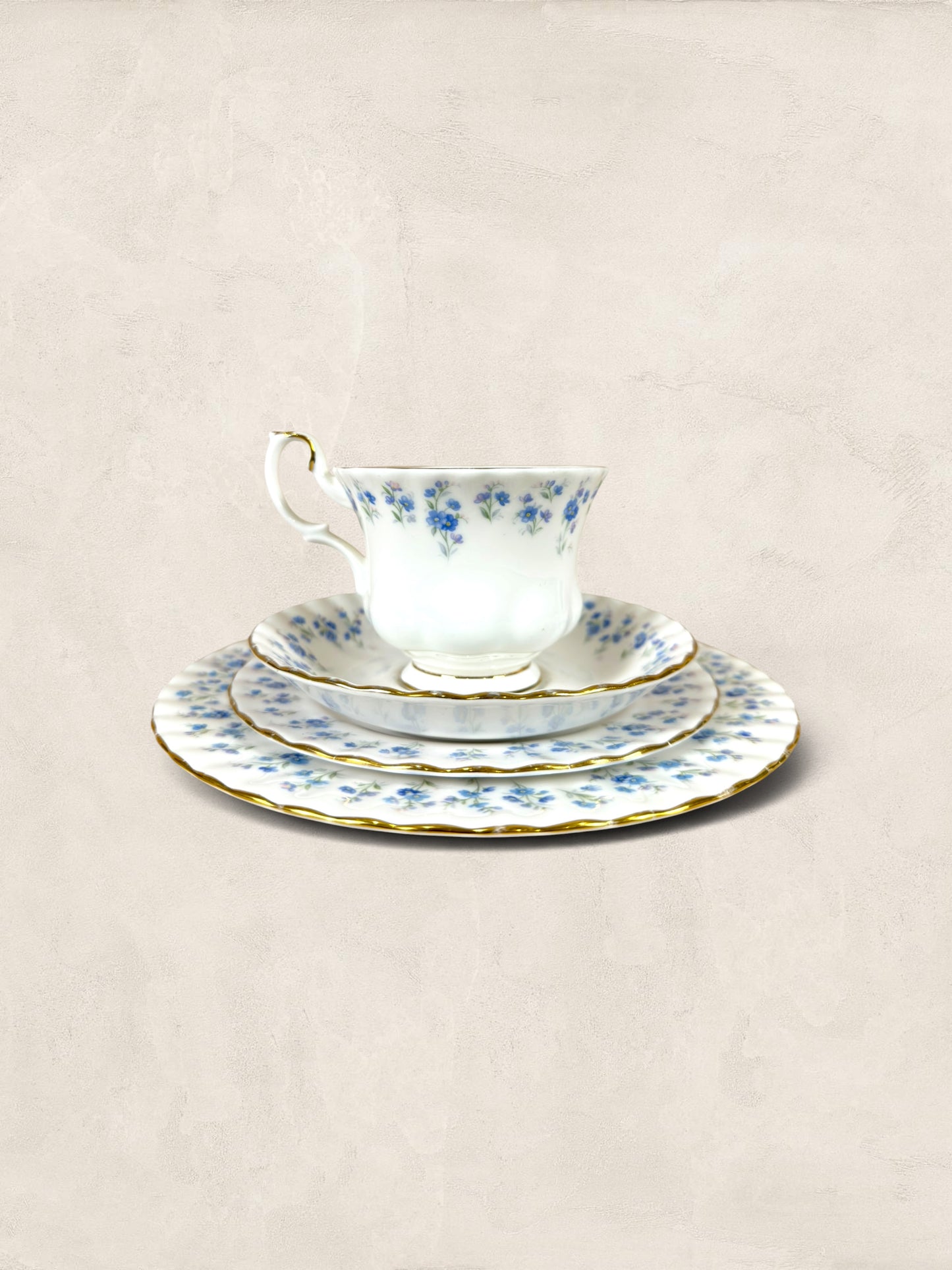 Royal Albert Memory Lane Bone China Quartet - Set of Four