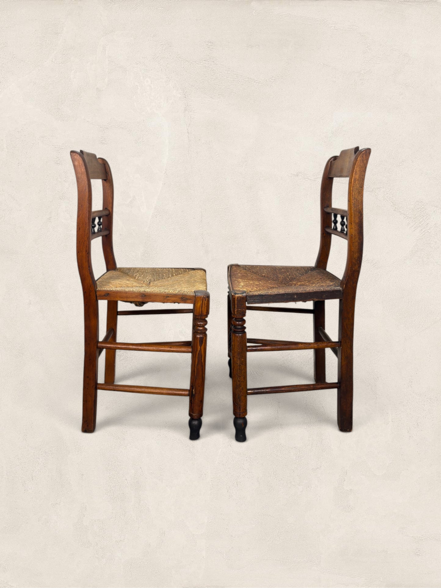 English Oak Pair of Occasional Chairs