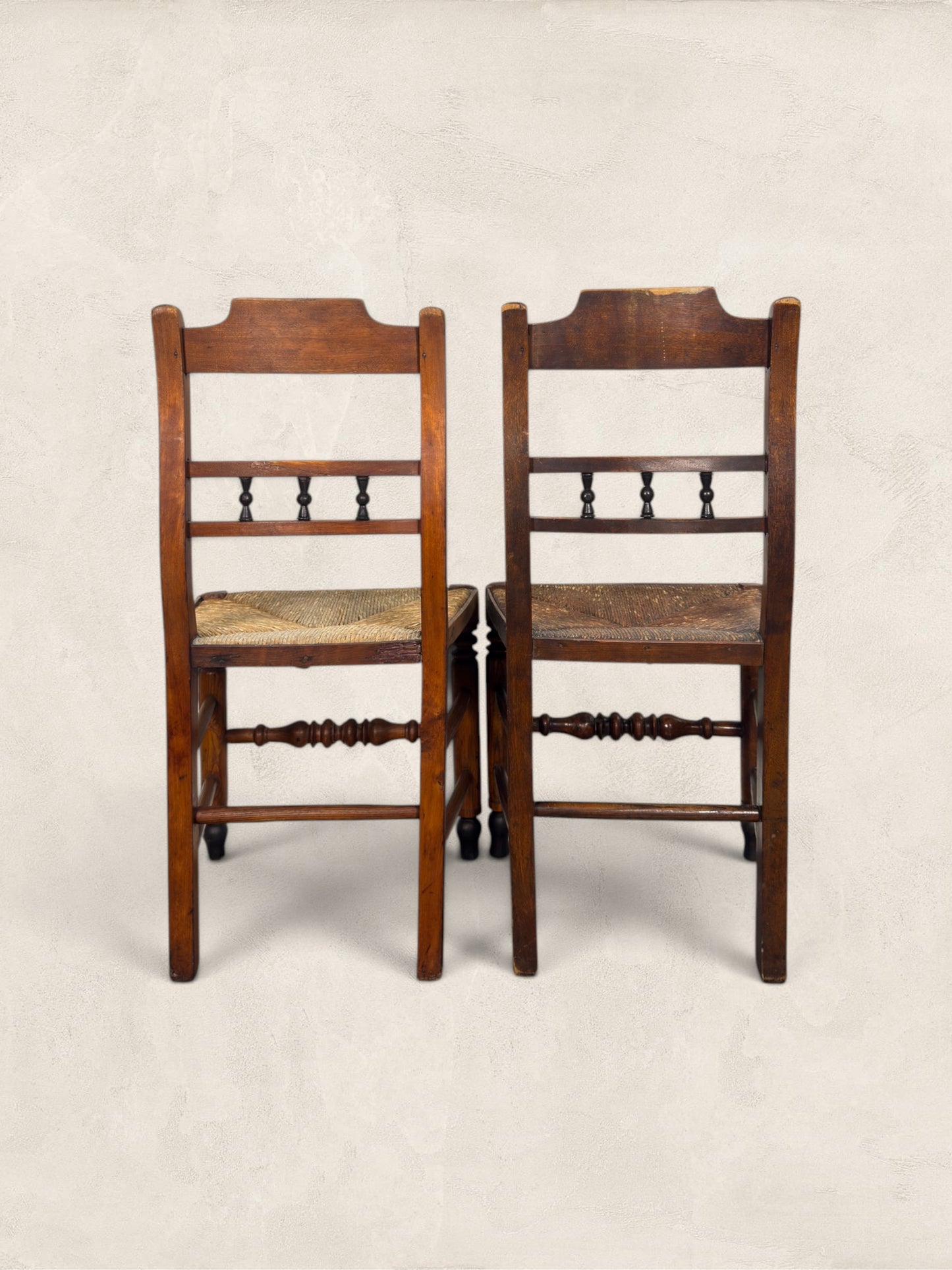 English Oak Pair of Occasional Chairs