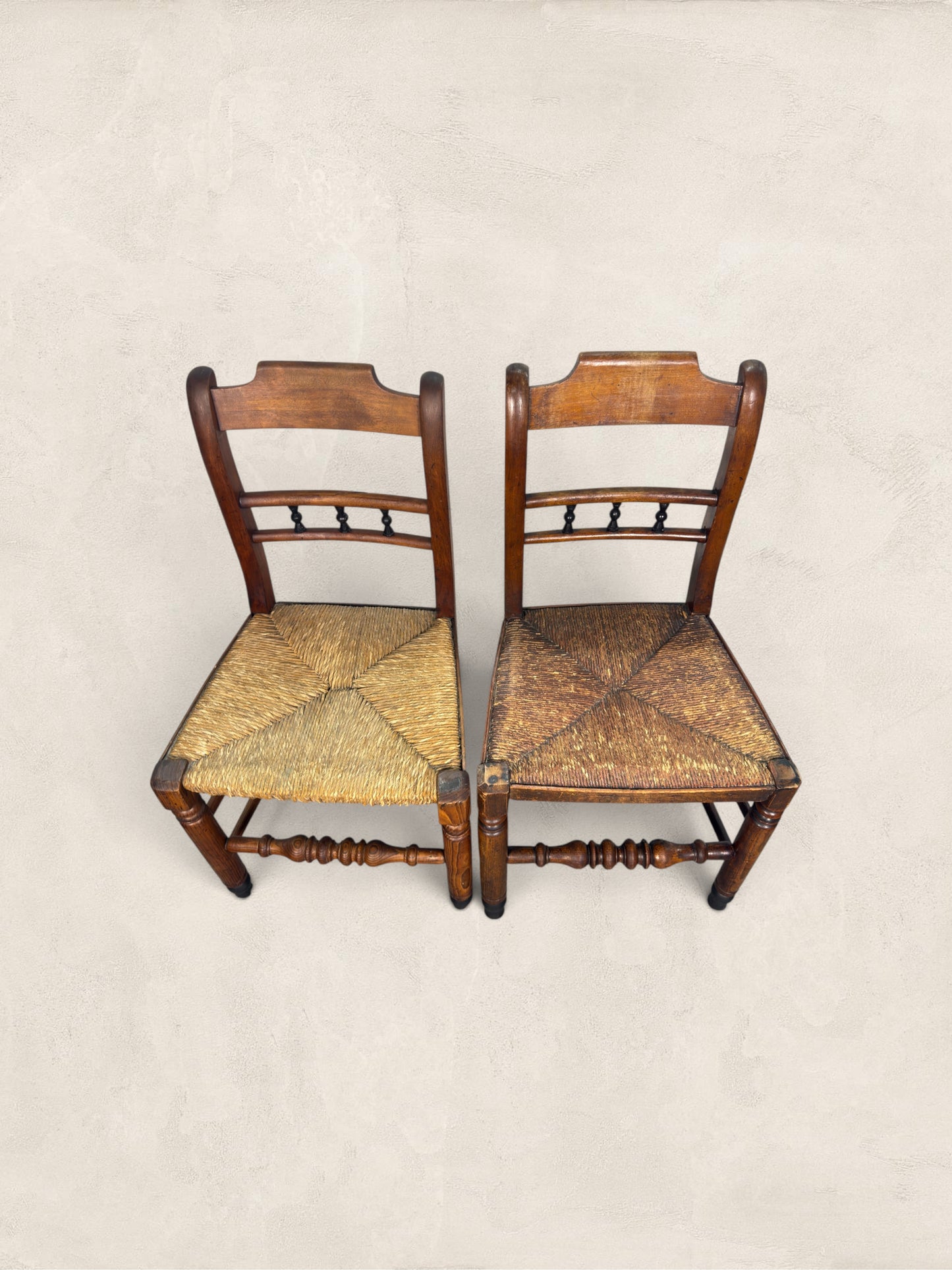 English Oak Pair of Occasional Chairs