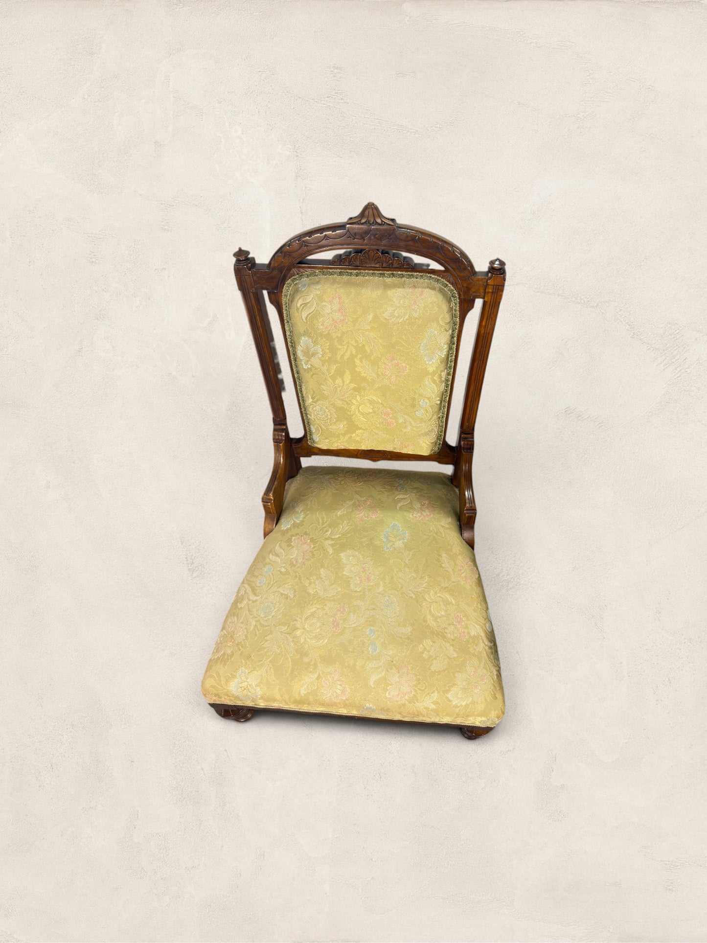 English Eastlake "His and Hers" Walnut Parlor Chairs