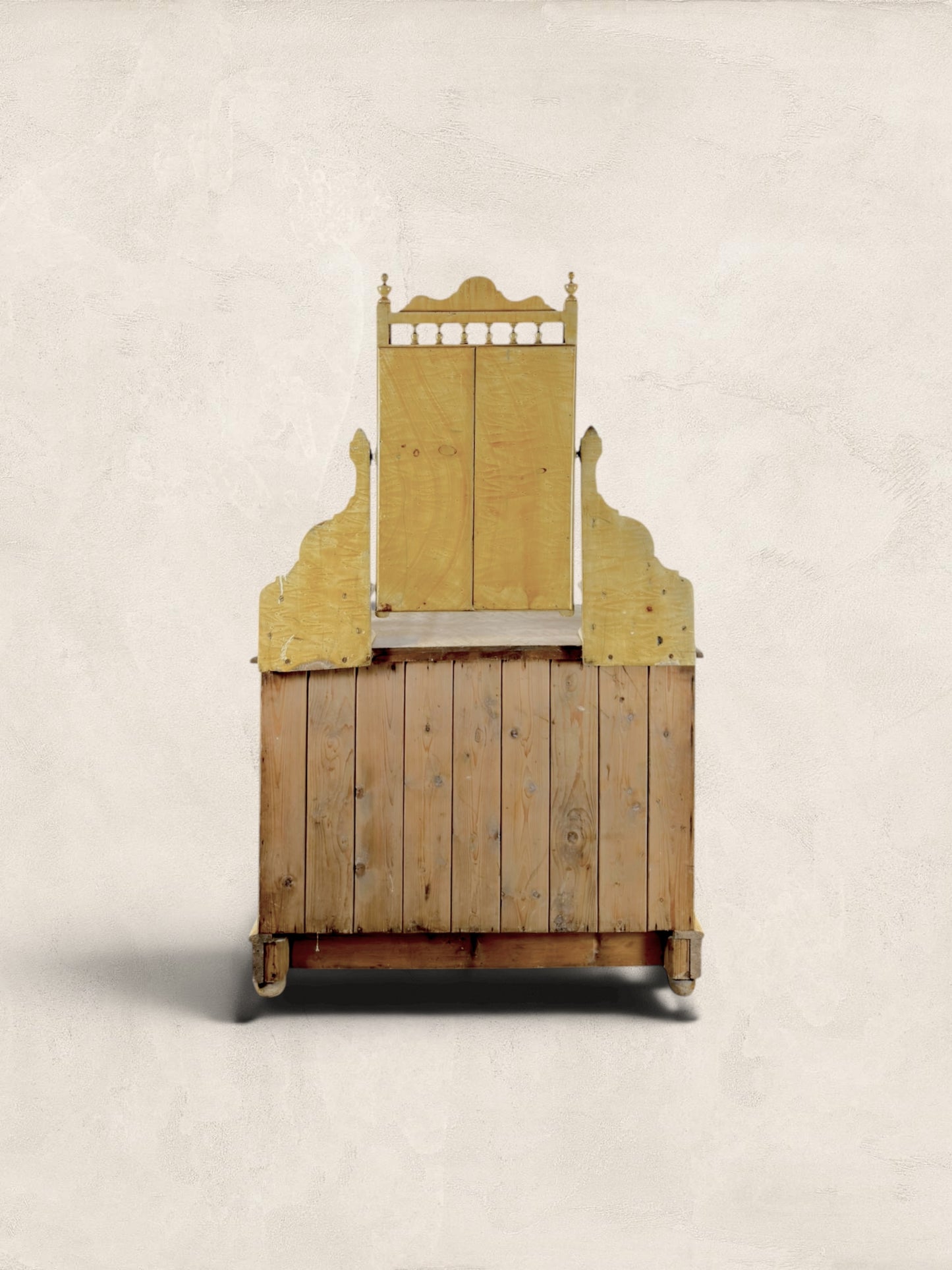 English Pine Dressing Chest with Mirror